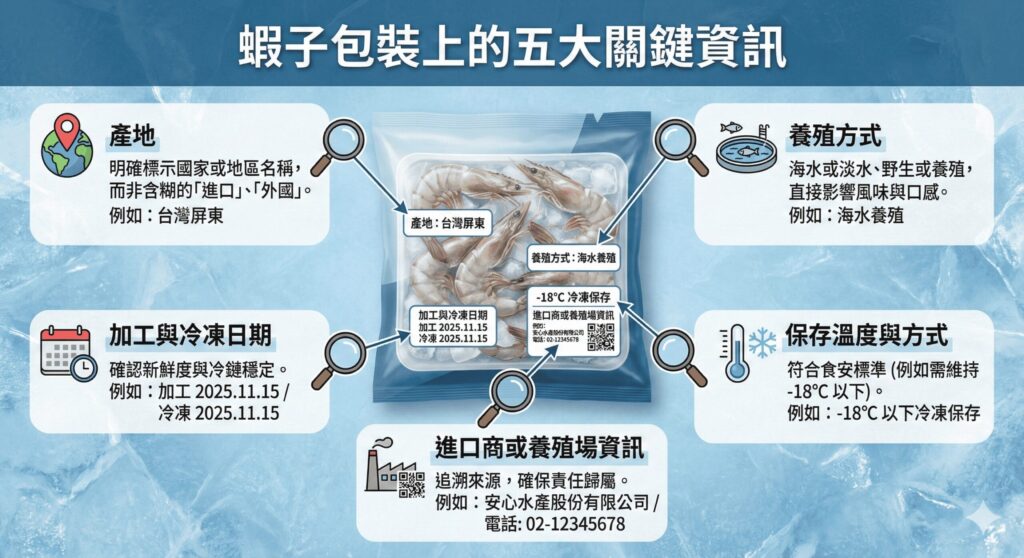 包裝上應有的關鍵資訊